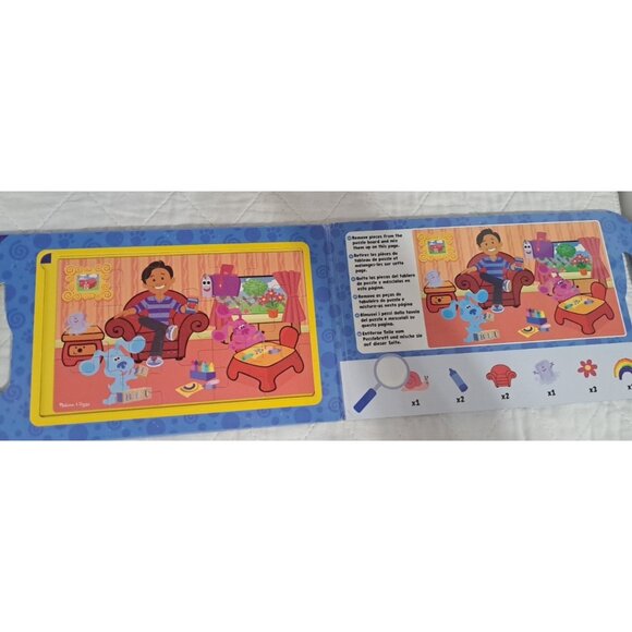 Melissa & Doug Blue's Clues & You! 2-15 Piece TakeAlong Magnetic Jigsaw Puzzles - Picture 2 of 10